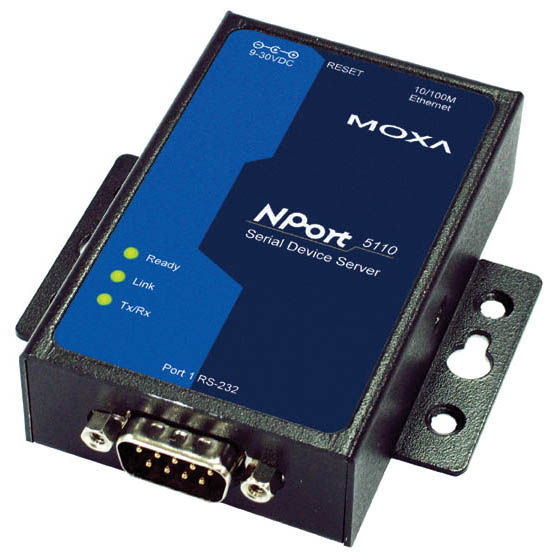 Преобразователь RS-232 - Ethernet (RG45), Moxa NPort 5110