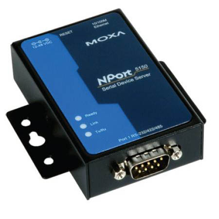 Преобразователь RS-232/422/485 - Ethernet (RJ45), Moxa NPort 5150