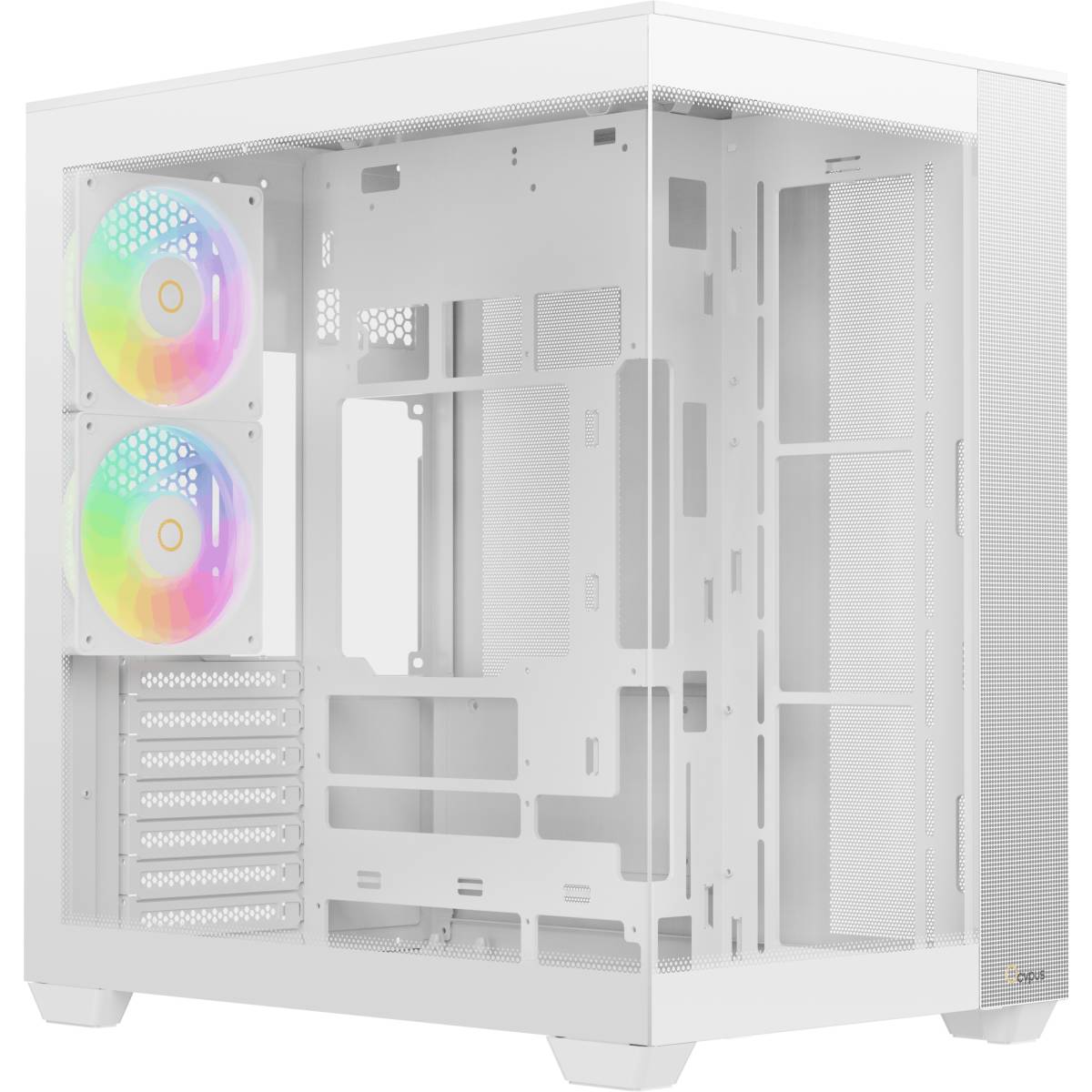 Корпус Ocypus Delta C74 WH ARGB (Delta-C74-WHD200XX-GL), без БП, ATX