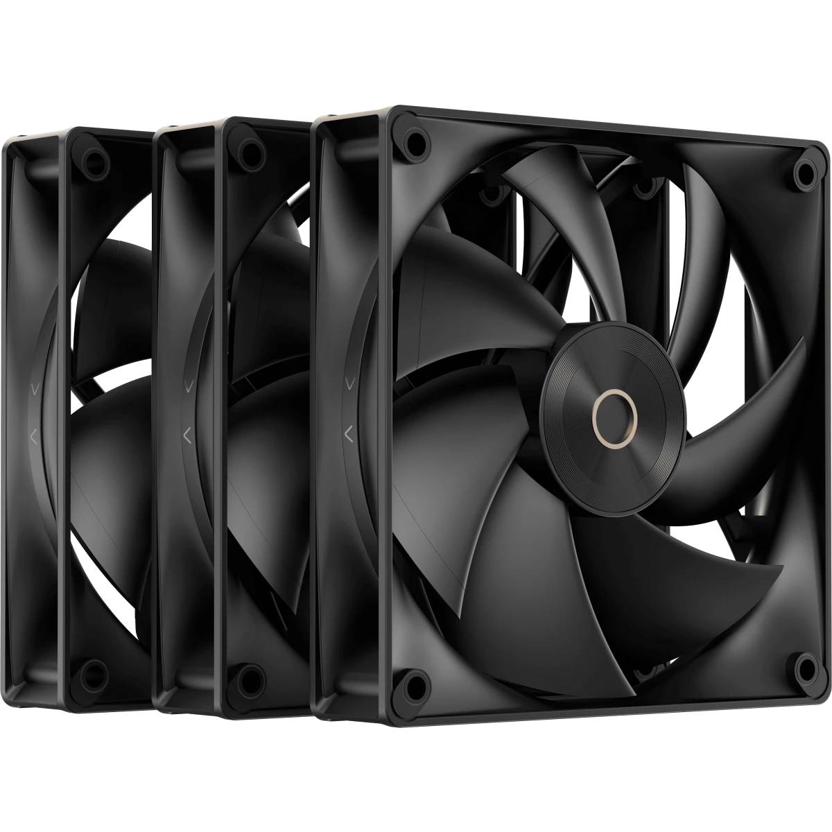 Вентилятор 12x12см Ocypus Delta F12 BK (3 in 1) (Delta F12 BK 3 IN 1), 3шт