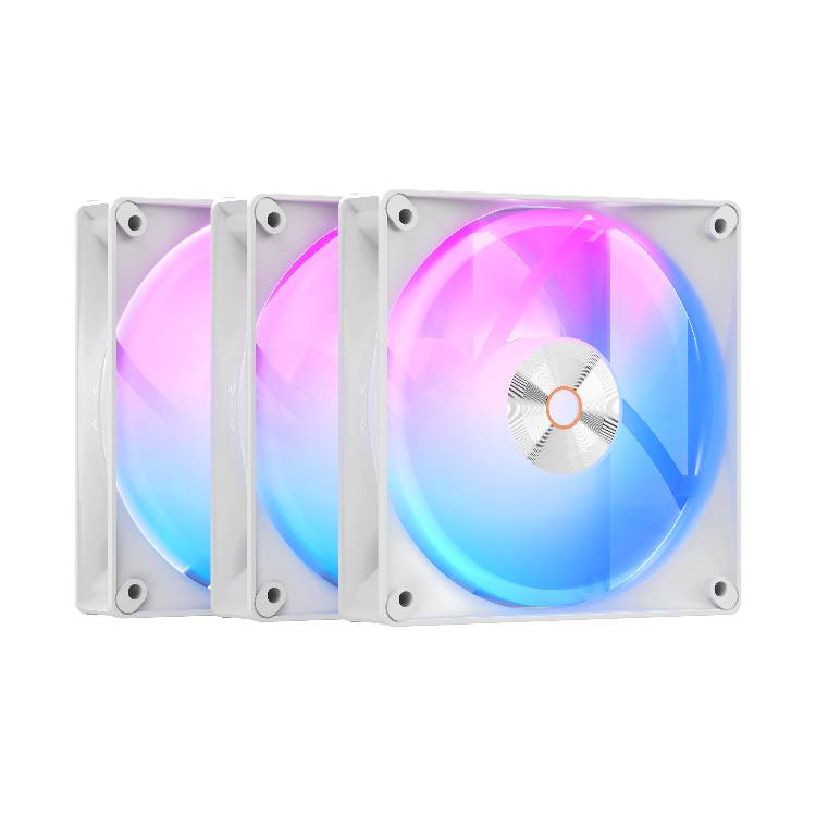 Вентилятор 12x12см Ocypus Delta F12 WH ARGB (3 in 1) (Delta-F12-WH3AM00X-GL), 3шт
