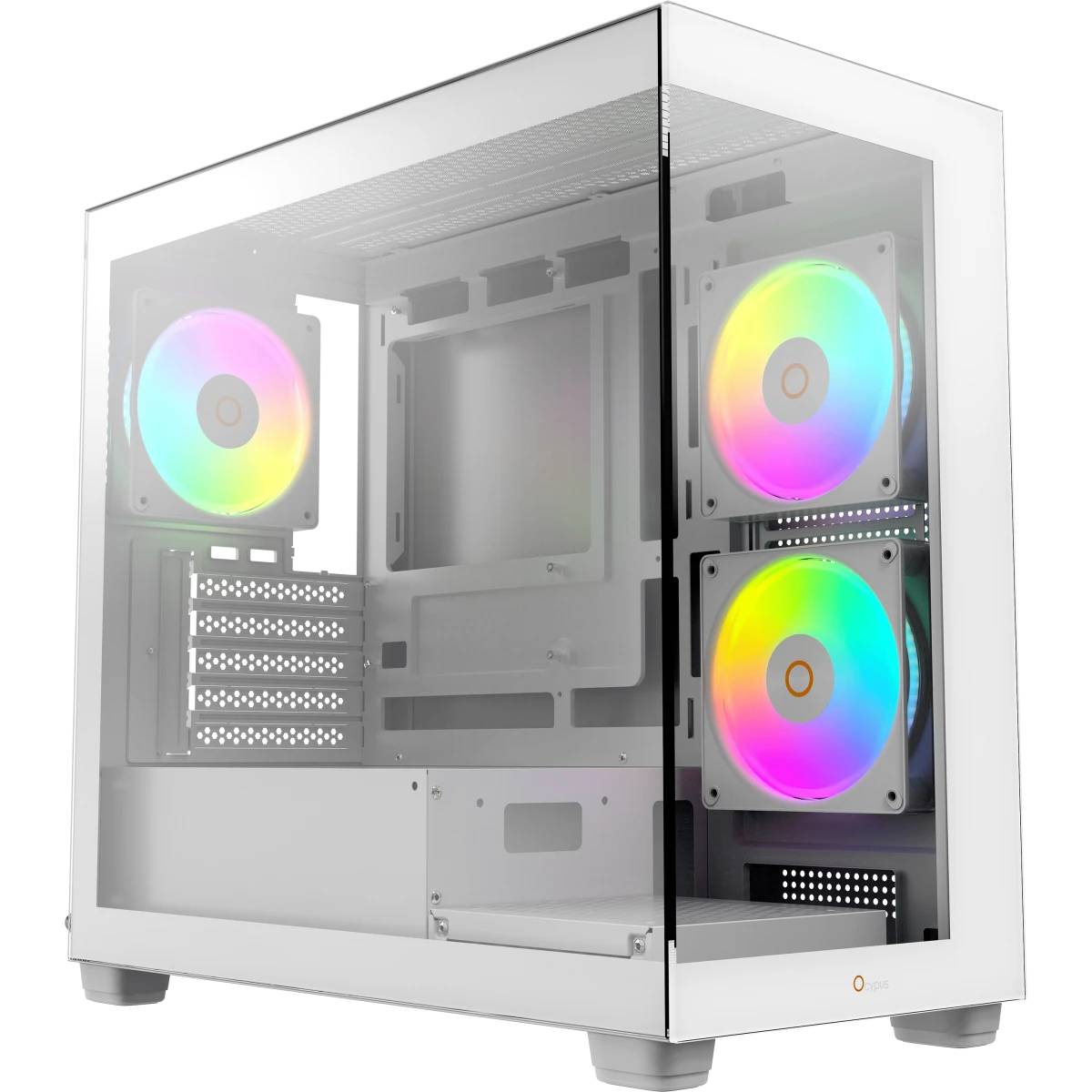 Корпус Ocypus Gamma C52 White ARGB (Gamma C52 WH ARGB), без БП, mATX