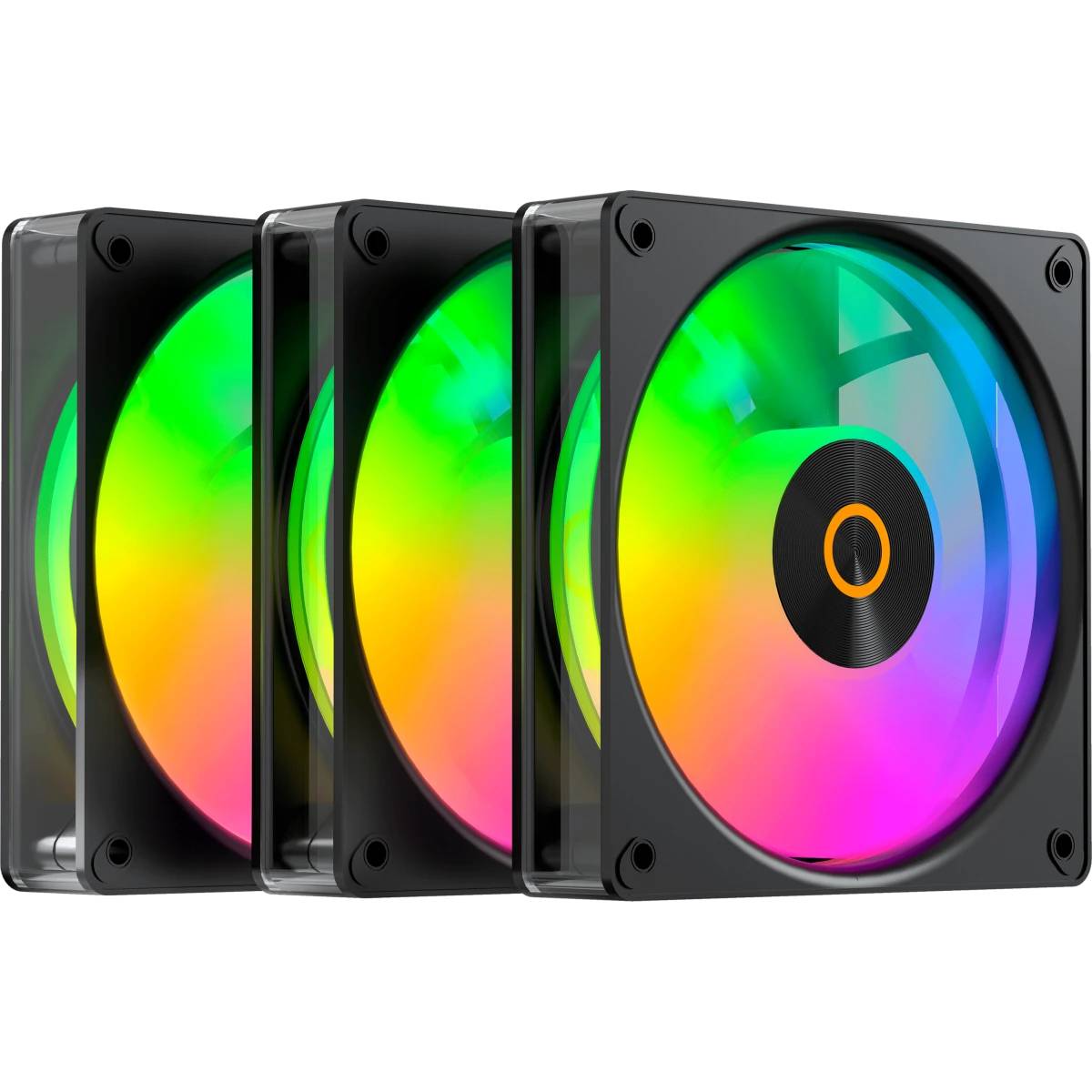 Вентилятор 12x12см Ocypus Gamma F12 Elite BK ARGB 3 in 1 (Gamma-F12-BK3AM00E-GL) 3шт.