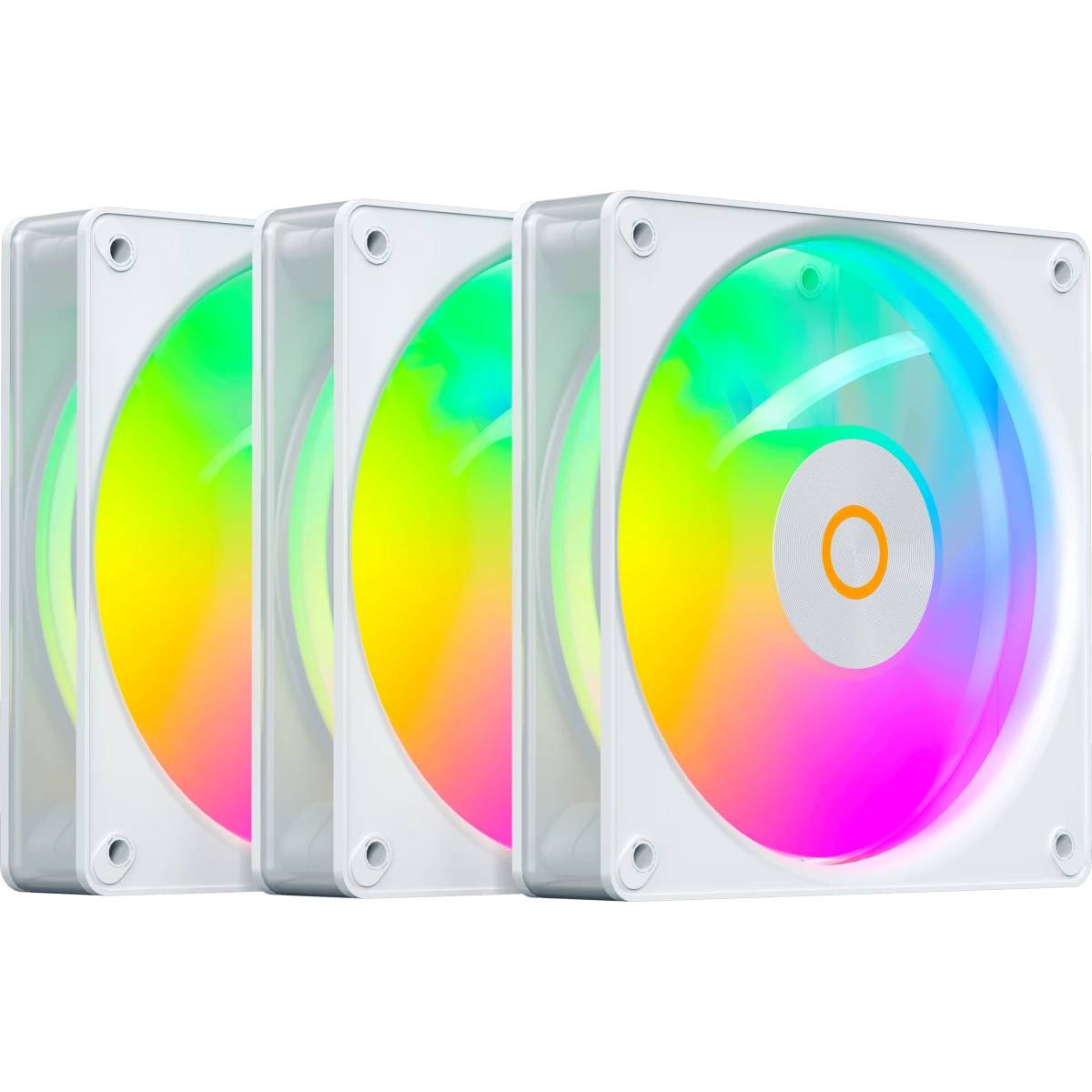 Вентилятор 12x12см Ocypus Gamma F12 Elite WH ARGB 3 in 1 (Gamma-F12-WH3AM00E-GL) 3шт.