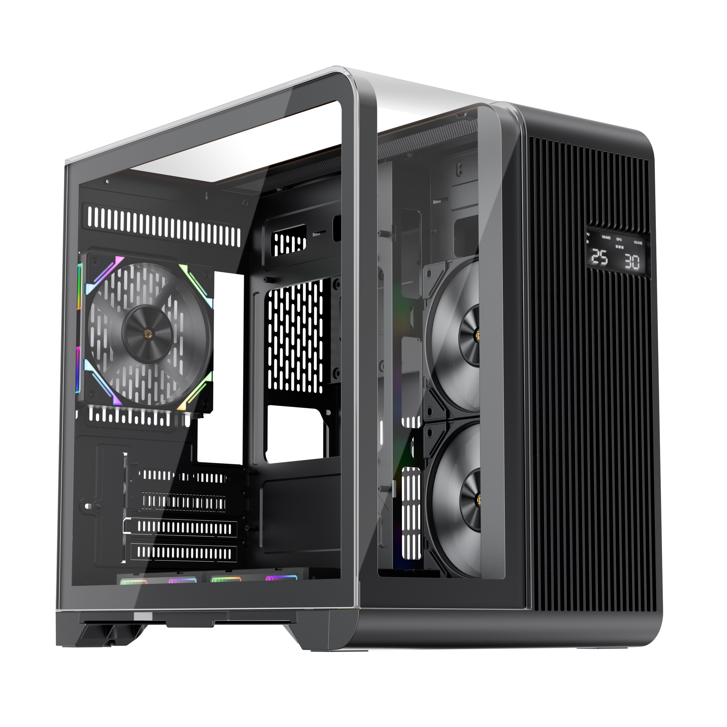 Корпус 1STPLAYER RT5 Black (RT5-BK), без БП, mATX