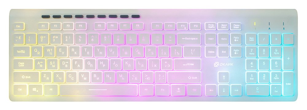 Клавиатура Oklick 490ML, белый