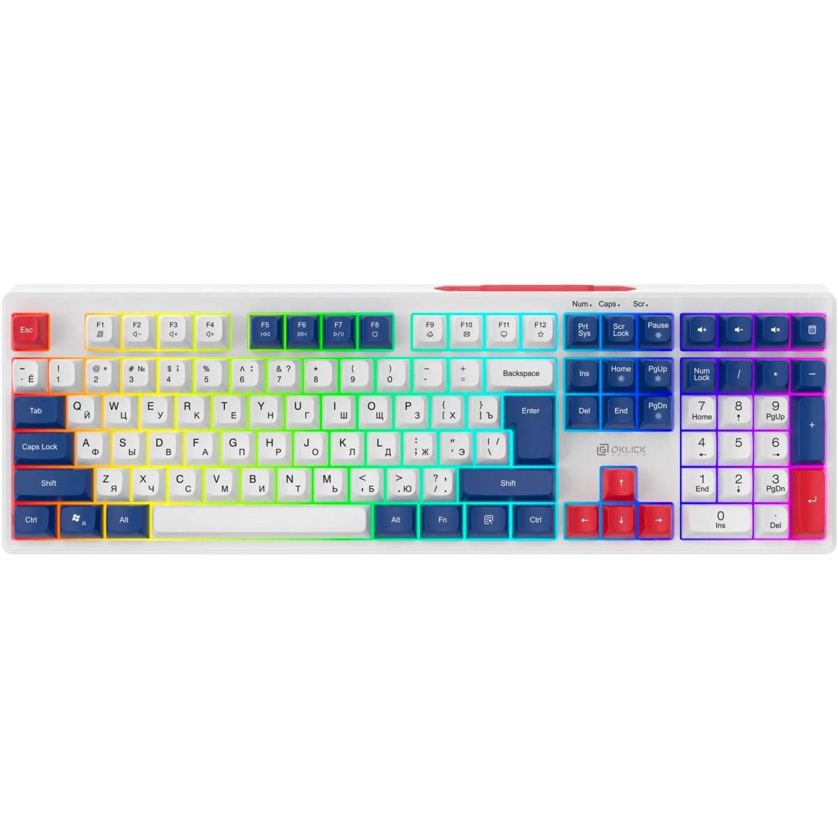 Клавиатура Oklick 725G, White