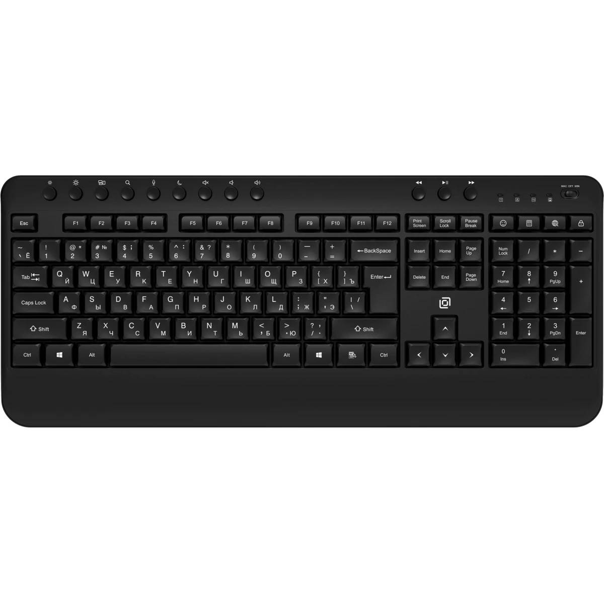 Клавиатура Oklick K257W черный