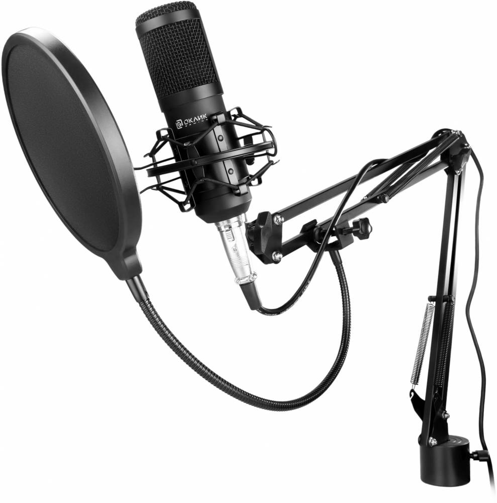 Микрофон Oklick SM-600G, черный (1796784)