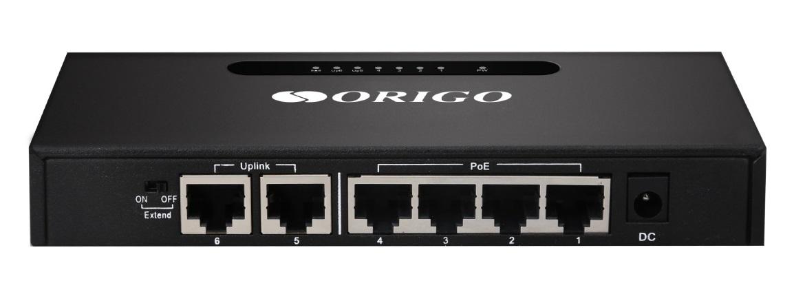 Коммутатор ORIGO OS1206P/60W/A1A, 6xLAN 100Mbps, PoE