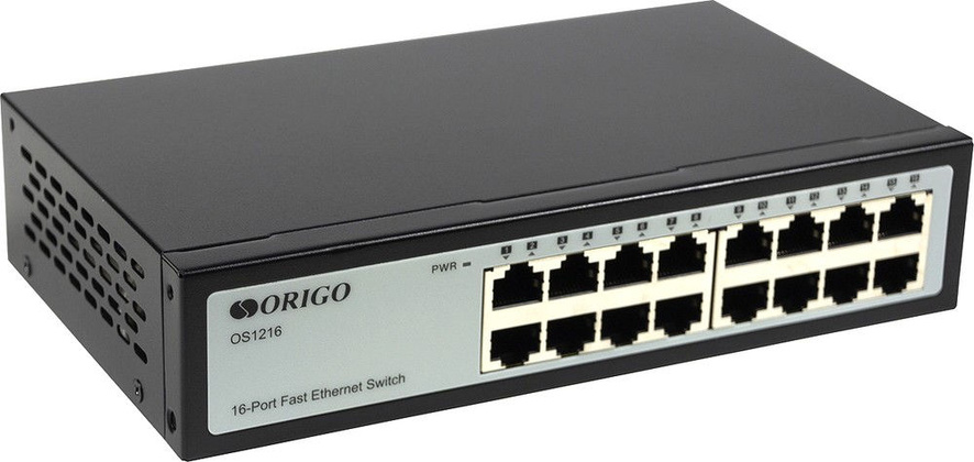 Коммутатор ORIGO OS1216/A1A, 16xLAN 100Mbps