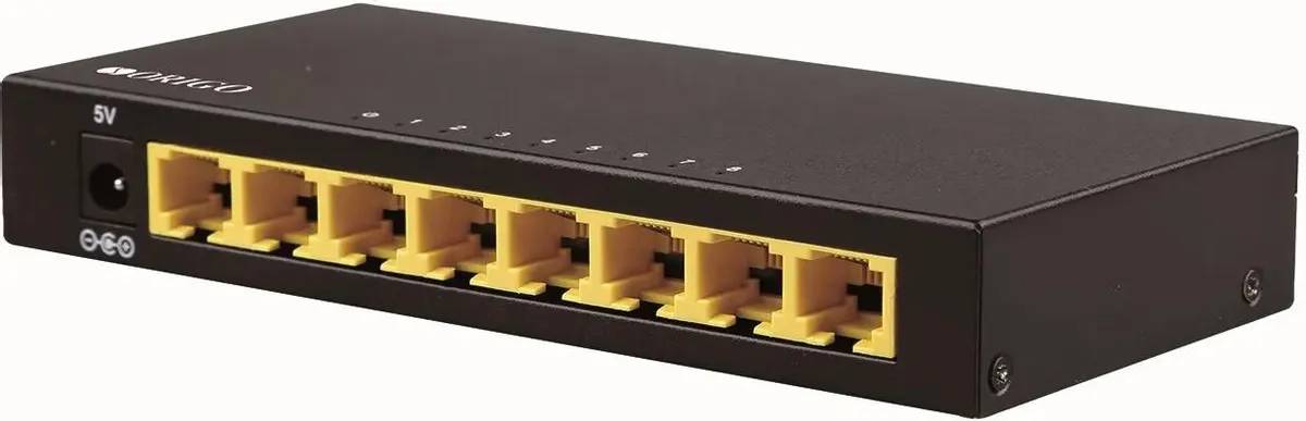Коммутатор ORIGO OS2208/A1A, 8xLAN 1Gbps