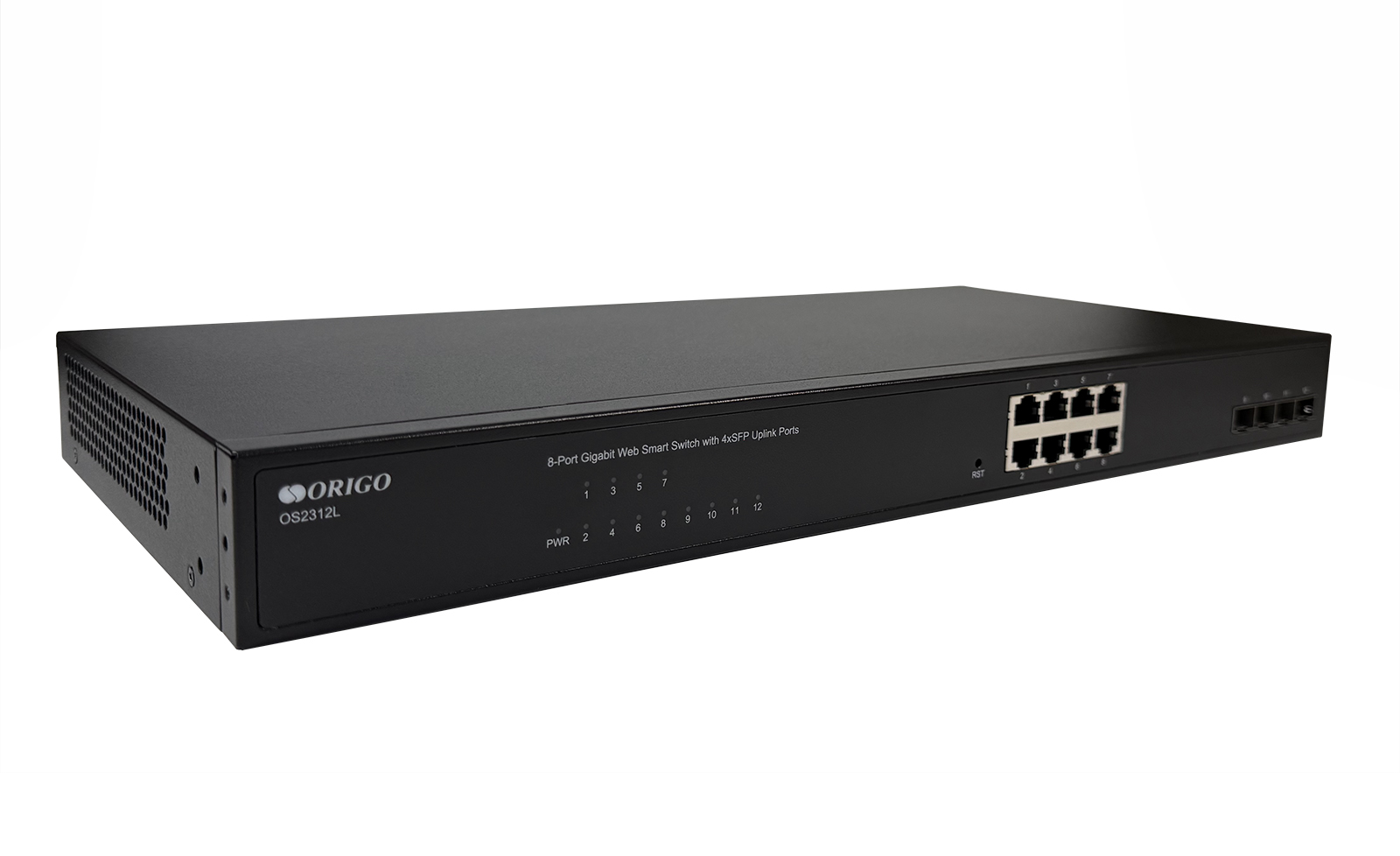 Коммутатор ORIGO OS2312L/A1A, 8xLAN 1Gbps, 4xSFP