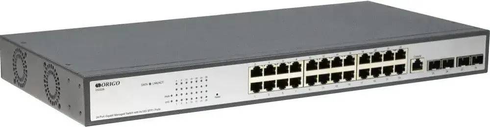 Коммутатор ORIGO OS2328/A1A, 24xLAN 1Gbps, 4xSFP 1Gbps
