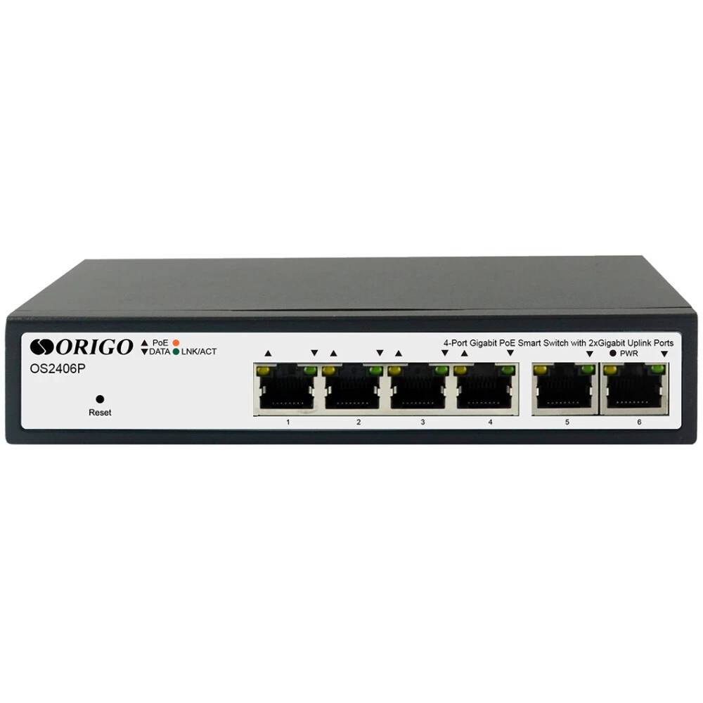 Коммутатор ORIGO OS2406P/60W/A1A, 6xLAN 1Gbps, PoE