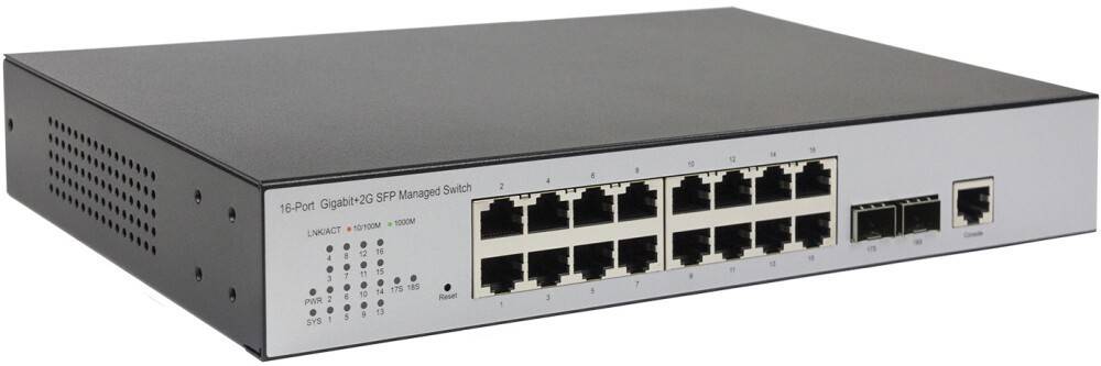 Коммутатор ORIGO OS3118/A1A, 16xLAN 1Gbps, 2xSFP