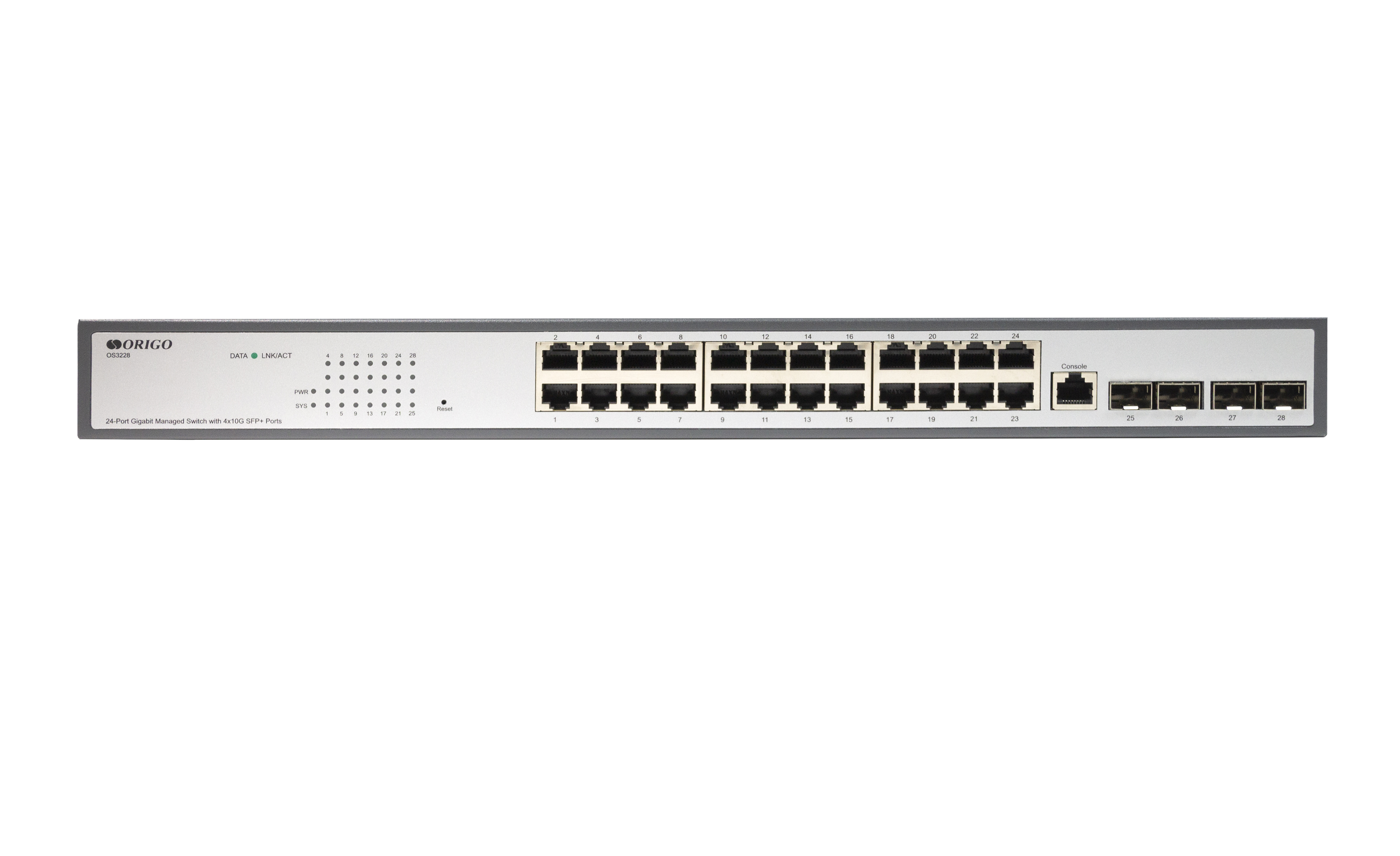 Коммутатор ORIGO OS3228/A1A, 24xLAN 1Gbps, 4xSFP+