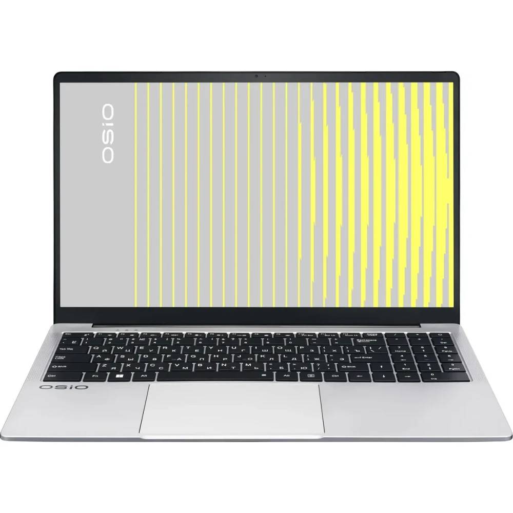 Ноутбук OSiO FocusLine F150A-001, 15.6" IPS, Ryzen 5 5560U/ 8Gb/ 256SSD/ Grey