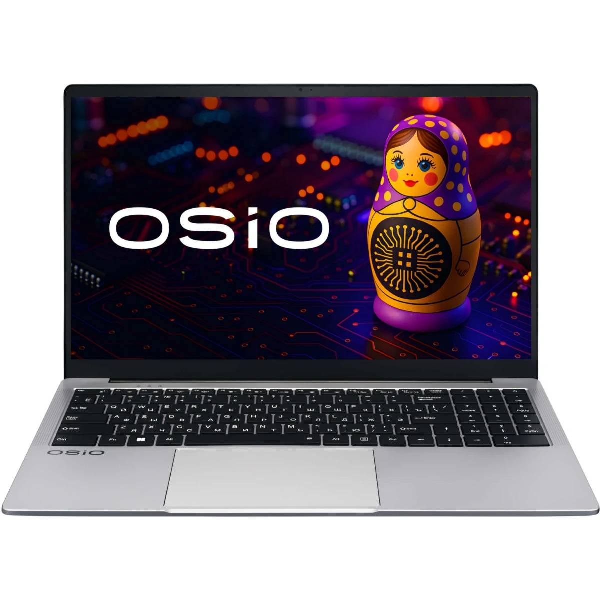 Ноутбук OSiO FocusLine F150a-026, 15.6" IPS, Ryzen 5 5560U/ 16Gb/ 512SSD/ Grey
