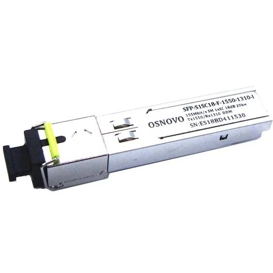 Трансивер OSNOVO SFP-S1SC18-F-1550-1310-I