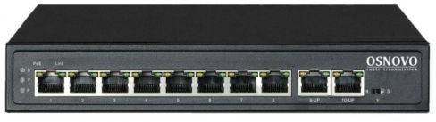 Коммутатор Osnovo SW-21000(120W), 10xLAN 100Mbps, PoE