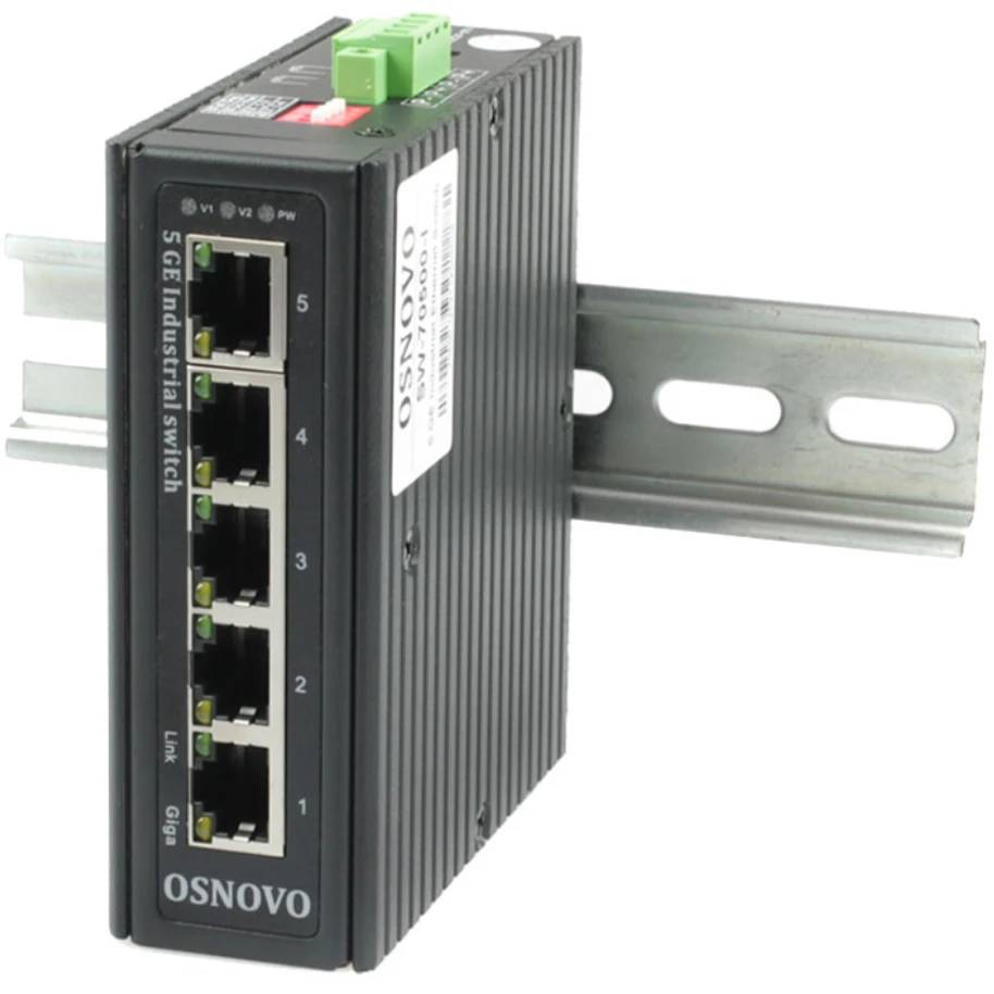 Коммутатор Osnovo SW-70500-I, 5xLAN 1Gbps