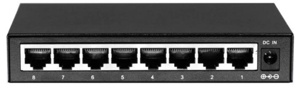 Коммутатор Osnovo SW-70800, 8xLAN 1Gbps