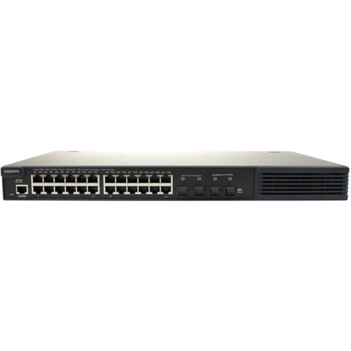 Коммутатор Osnovo SW-8244/LST(370W), 24xLAN 1Gbps, 4xSFP, PoE