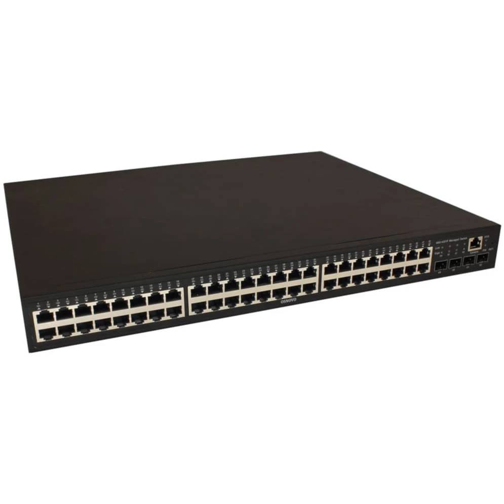 Коммутатор Osnovo SW-84804/L(800W), 48xLAN 1Gbps, 4xSFP, PoE