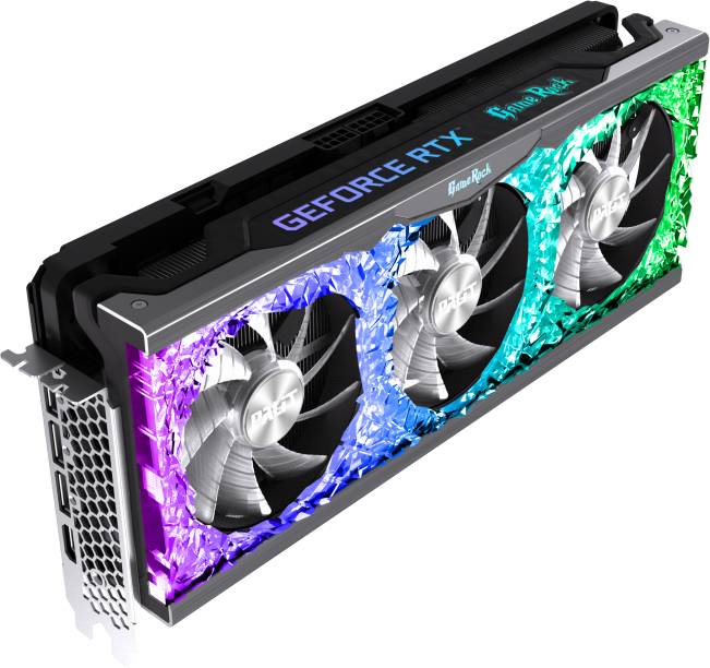 Видеокарта GeForce RTX 3070, 8Gb GDDR6 256bit, Palit GameRock V1 NE63070019P2-1040G, RTL