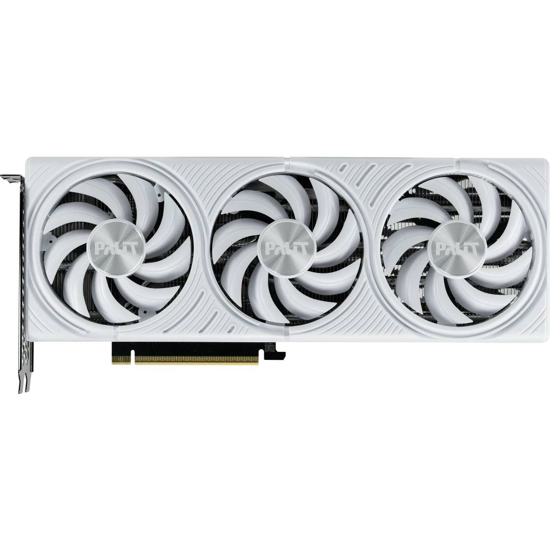 Видеокарта GeForce RTX 5070, 12Gb GDDR7 192bit, Palit RTX 5070 White OC NE75070U19K9-GB2050W, RTL