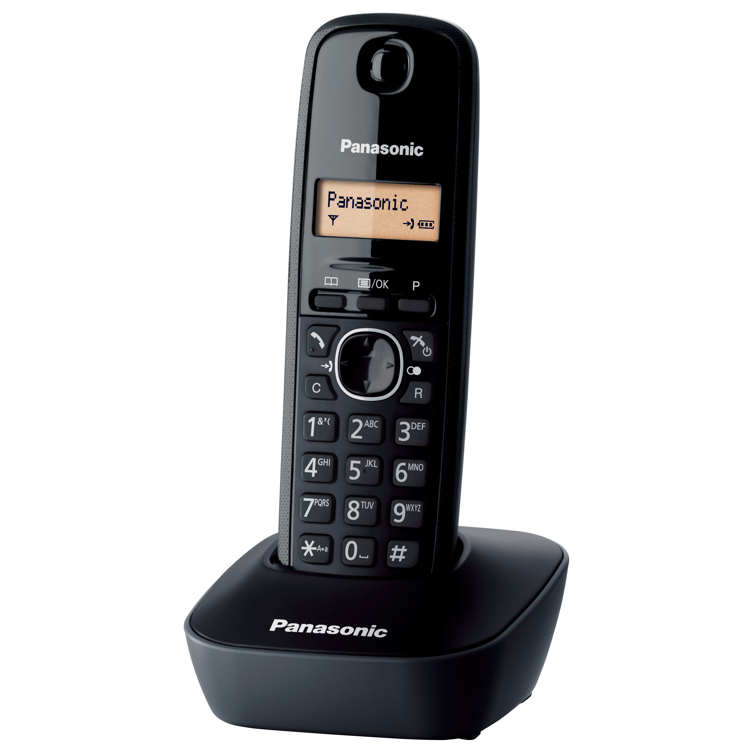 Телефон DECT Panasonic KX-TG1611RUH, черный