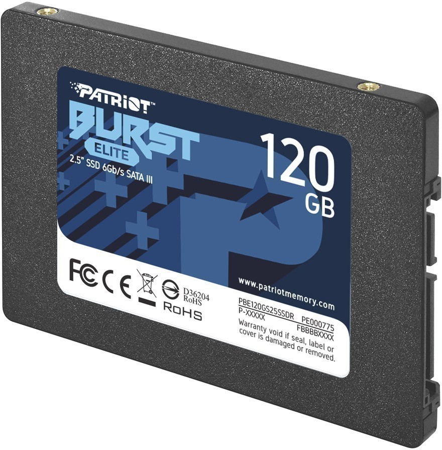 120Gb SSD Patriot Burst Elite PBE120GS25SSDR, 2.5", (450/320), SATA III