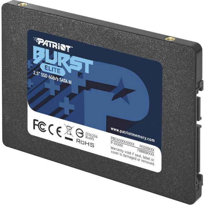 960Gb SSD Patriot Burst Elite PBE960GS25SSDR, 2.5", (450/320), SATA III