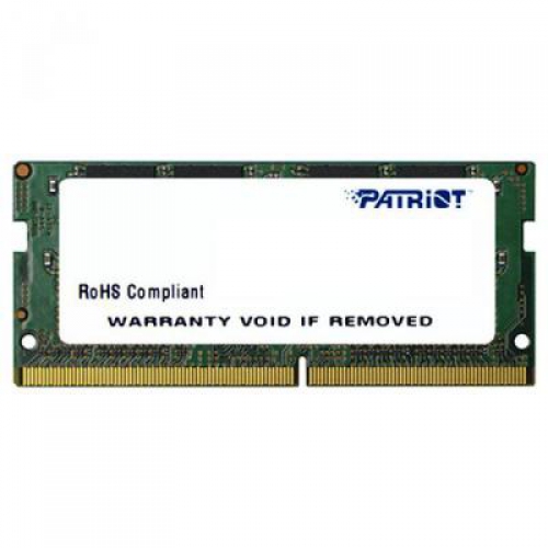 Оперативная память для ноутбука 8Gb Patriot Signature PSD48G240081S, SODIMM DDR IV, PC-19200, 2400MHz