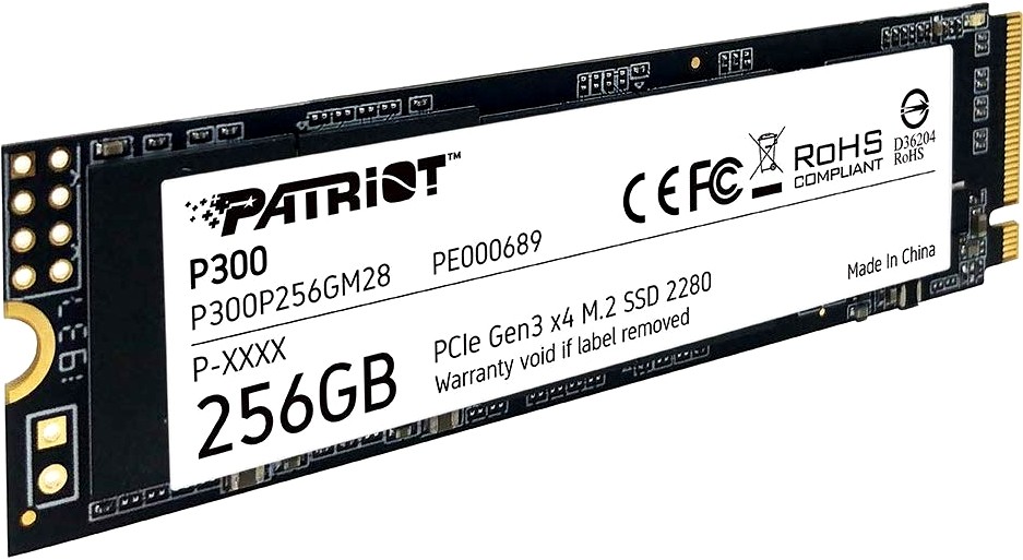 256Gb SSD Patriot P300 P300P256GM28, (1700/1100), NVMe M.2