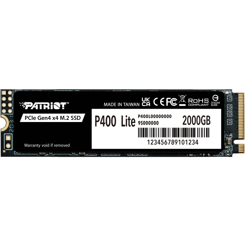 2Tb SSD Patriot P400 Lite P400LP2KGM28H, (3500/2700), NVMe M.2