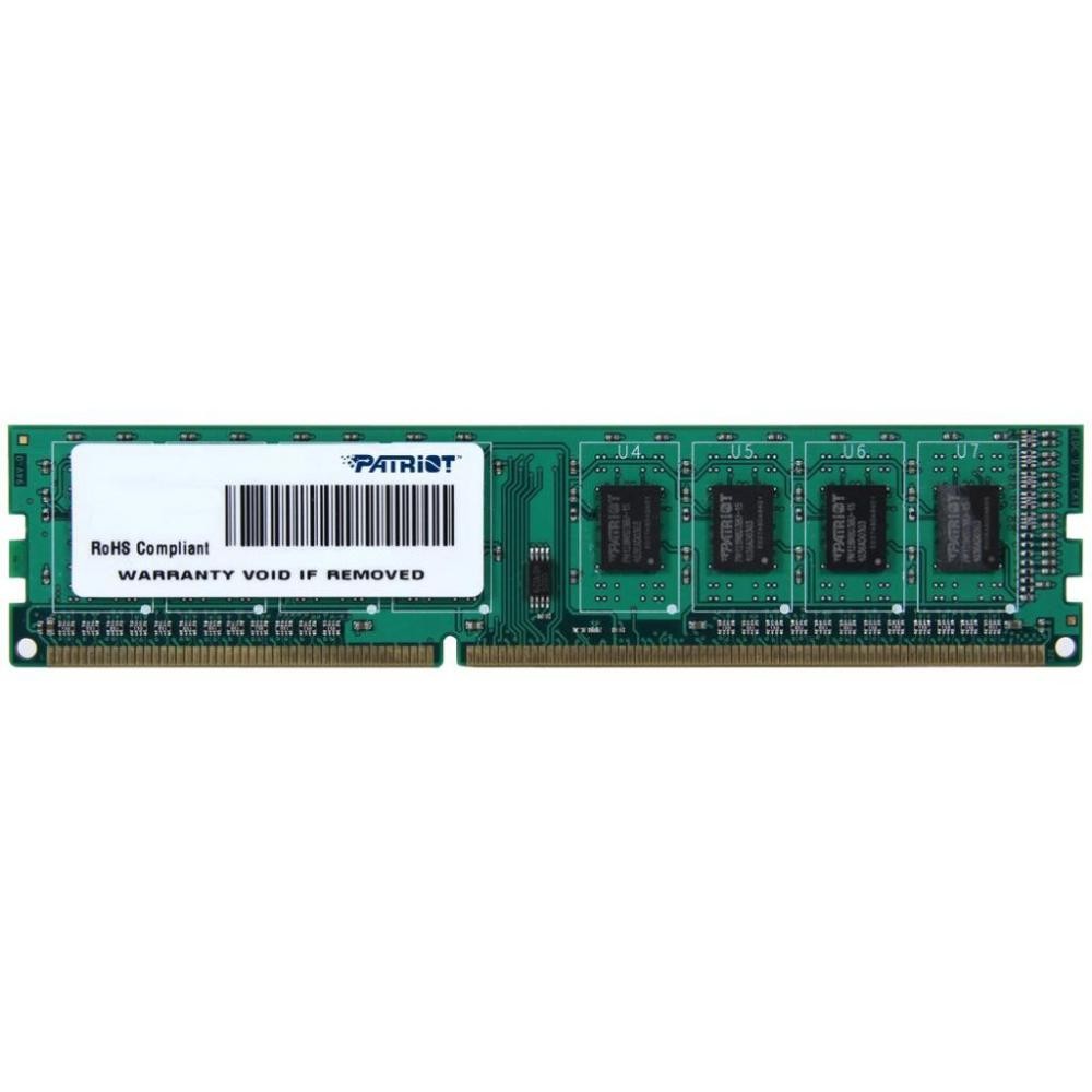 Оперативная память 4Gb Patriot Signature PSD34G1600L81, DDR III, PC-12800, 1600MHz, 1.35V
