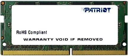 Оперативная память для ноутбука 16Gb Patriot Signature PSD416G240081S, SODIMM DDR IV, PC-19200, 2400MHz