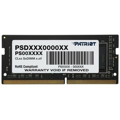 Оперативная память для ноутбука 16Gb Patriot Signature PSD416G320081S, SODIMM DDR IV, PC-25600, 3200MHz