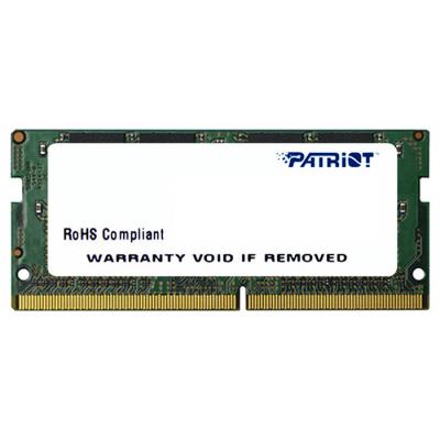 Оперативная память для ноутбука 4Gb Patriot Signature PSD44G213381S, SODIMM DDR IV, PC-17000, 2133MHz