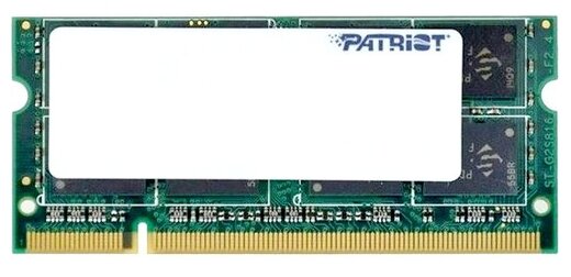 Оперативная память для ноутбука 8Gb Patriot Signature PSD48G266682S, SODIMM DDR IV, PC-21300, 2666MHz