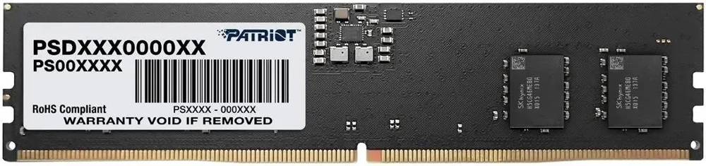 Оперативная память 16Gb Patriot Signature PSD516G56002, DDR V, PC-44800, 5600MHz