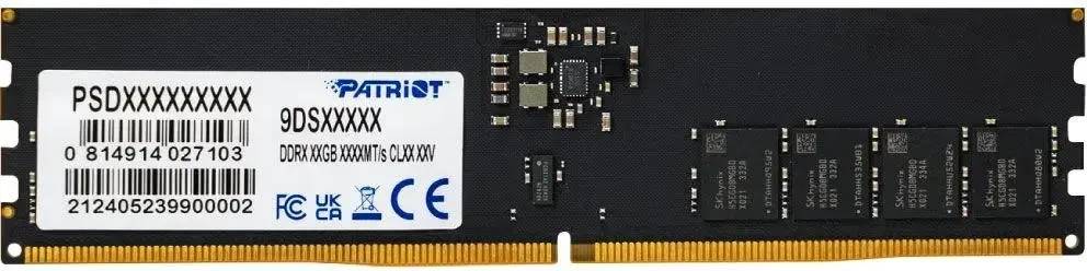 Оперативная память 16Gb Patriot Signature PSD516G64081C, DDR V, PC-51200, 6400MHz