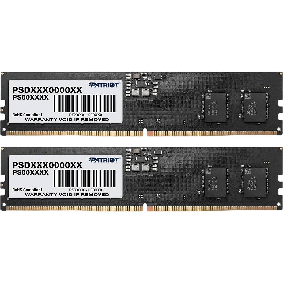 Оперативная память 64Gb Patriot Signature PSD564G5600K, DDR V, PC-44800, 5600MHz, kit 2x32Gb