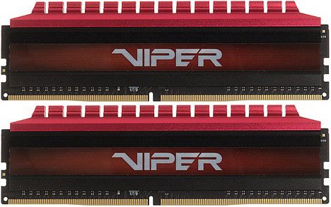 Оперативная память 16Gb Patriot Viper 4 PV416G320C6K, DDR IV, PC-25600, 3200MHz, kit 2x8Gb