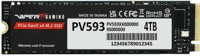 4Tb SSD Patriot Viper PV593 PV593P4TBM28H, (14000/13000), NVMe M.2