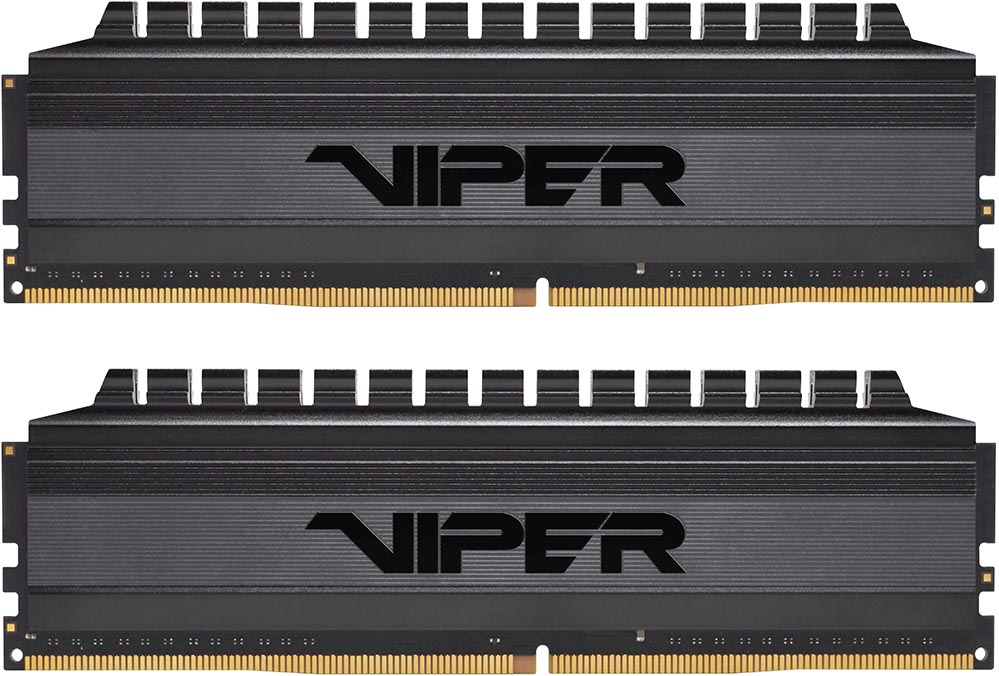 Оперативная память 16Gb Patriot Viper 4 Blackout PVB416G360C8K, DDR IV, PC-28800, 3600MHz, kit 2x8Gb