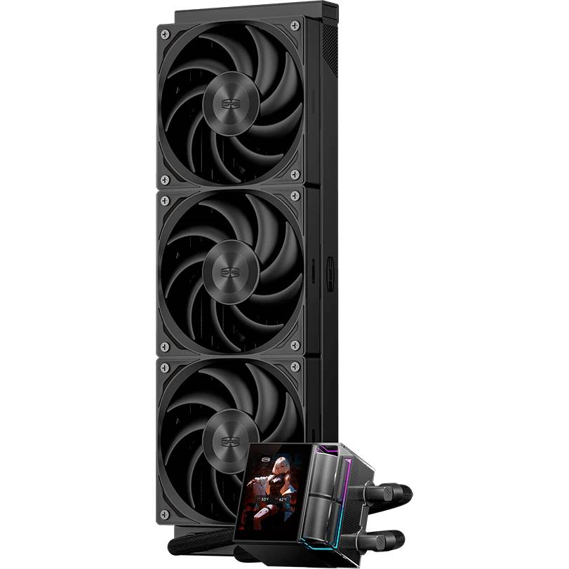 Жидкостное охлаждение PCCooler DS360 Display BK (LGA1700 Ready)