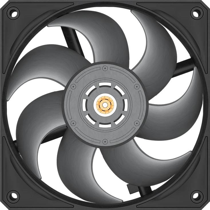 Вентилятор 12x12см PCcooler F9 R120 BK, черный